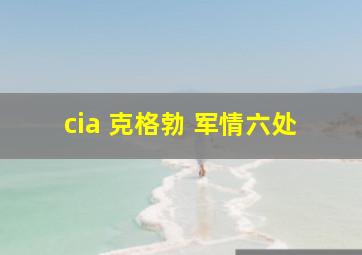 cia 克格勃 军情六处